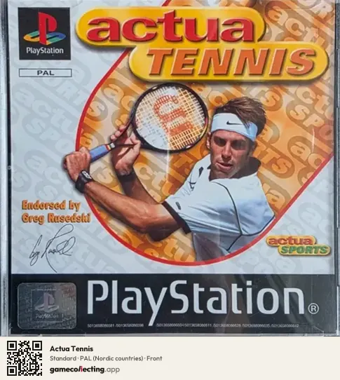 Actua Tennis PlayStation, Nordic countries box front