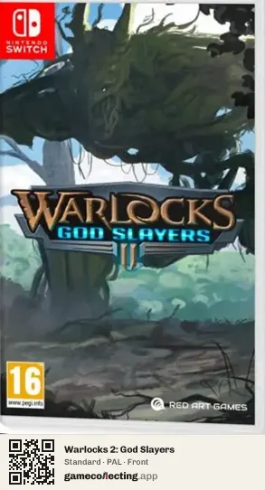 Warlocks 2: God Slayers Nintendo Switch, PAL box front