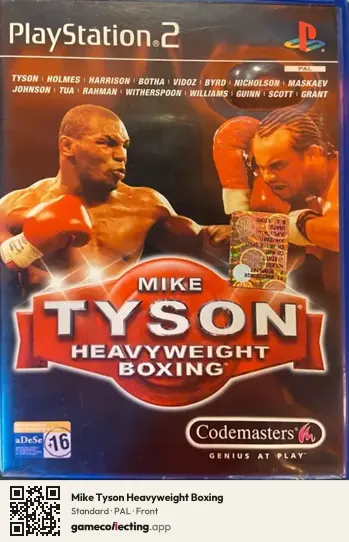 Mike Tyson Heavyweight Boxing PlayStation 2, PAL box front