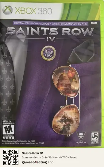 Saints Row IV Xbox 360, NTSC box front