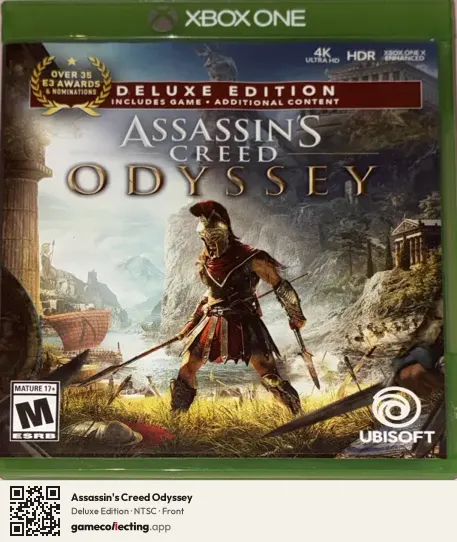 Assassin's Creed Odyssey Xbox One, NTSC box front