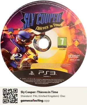 Sly Cooper: Thieves in Time PlayStation 3, PAL disc