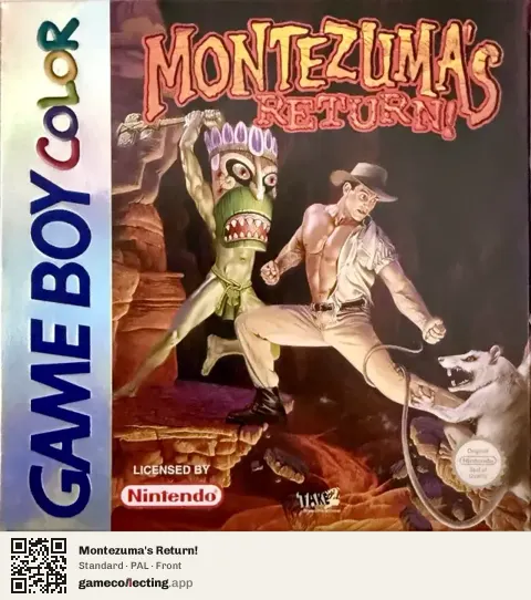 Montezuma's Return! Game Boy Color, PAL box front