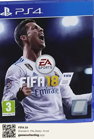 FIFA 18 PlayStation 4, Italy box front