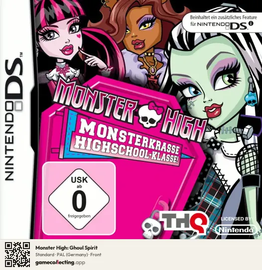 Monster High: Ghoul Spirit Nintendo DS, Germany box front