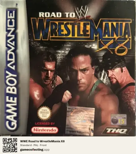 WWE Road to WrestleMania X8 Game Boy Advance, PAL box front