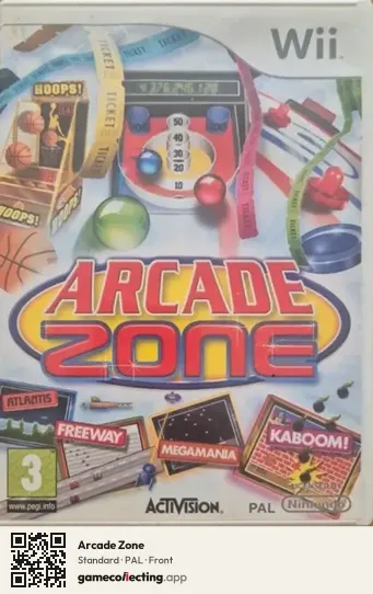 Arcade Zone Nintendo Wii, PAL box front