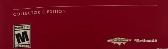 Wolfenstein II: The New Colossus, the ESRB box on its front