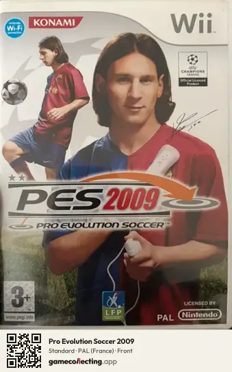 Pro Evolution Soccer 2009 Nintendo Wii, France box front