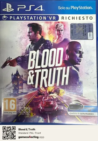 Blood & Truth PlayStation 4, PAL box front