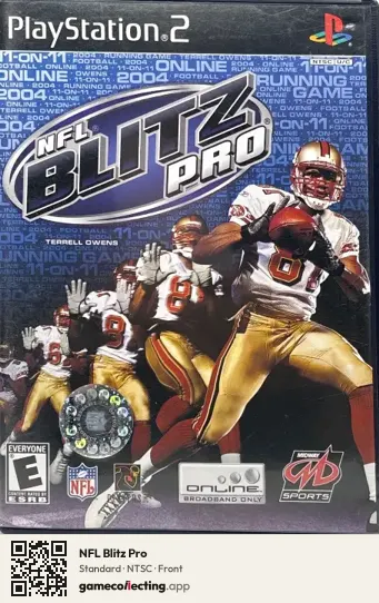 NFL Blitz Pro PlayStation 2, NTSC box front