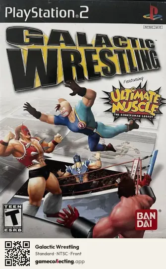 Galactic Wrestling PlayStation 2, NTSC box front