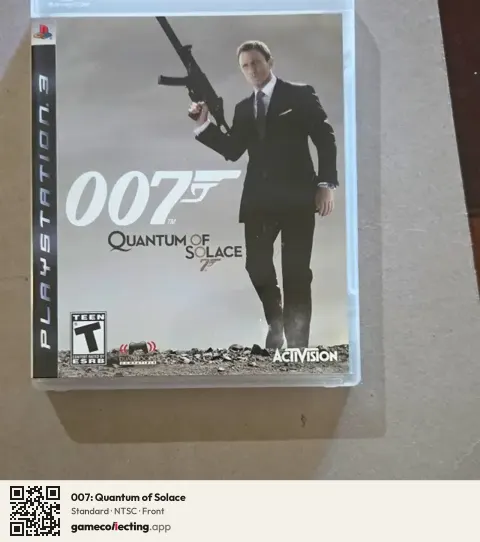 007: Quantum of Solace PlayStation 3, NTSC box front