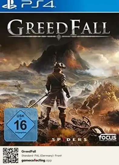 GreedFall PlayStation 4, Germany box front