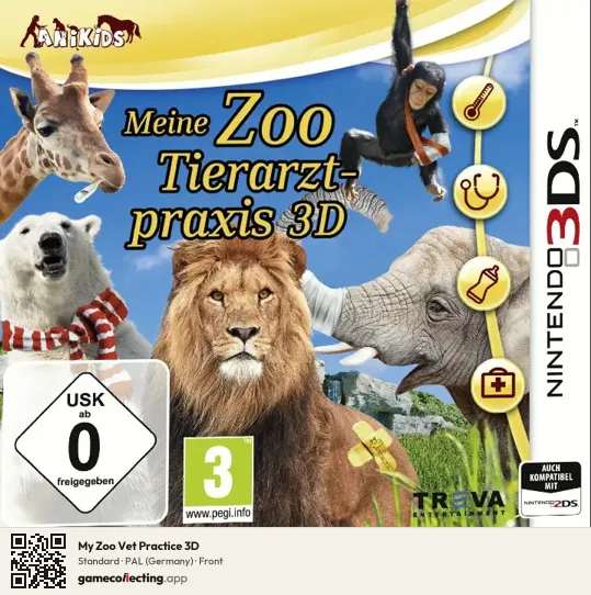 My Zoo Vet Practice 3D Nintendo 3DS, Germany box front