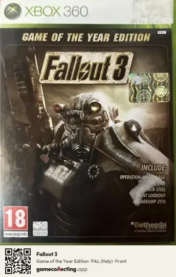 Fallout 3 Xbox 360, Italy box front