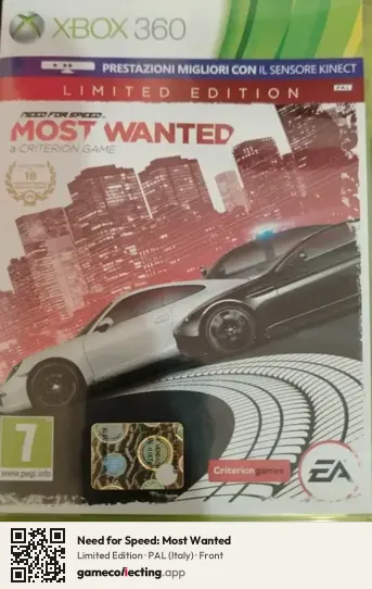 Need for Speed: Most Wanted Xbox 360, Italy box front