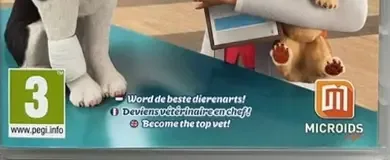 My Universe: Pet Clinic: Cats & Dogs, the PEGI square on its front
