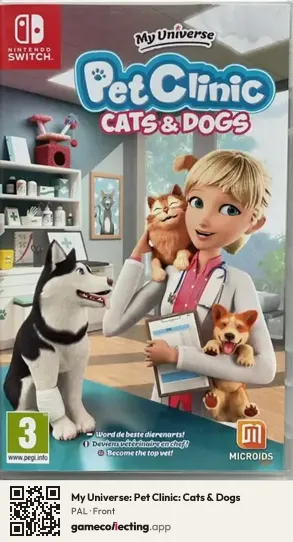 My Universe: Pet Clinic: Cats & Dogs Nintendo Switch, PAL box front