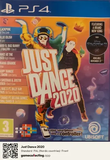 Just Dance 2020 PlayStation 4, Nordic countries box front