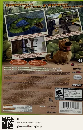 Up Xbox 360, NTSC box back