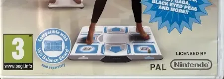 Dance Dance Revolution Hottest Party 3, the PEGI square on its front