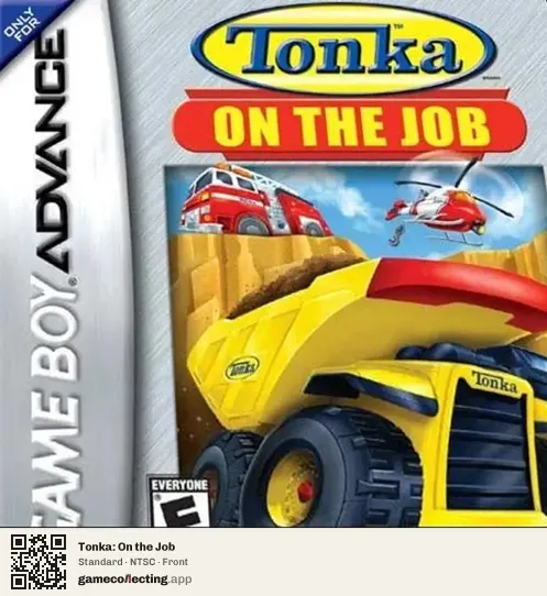 Tonka: On the Job Game Boy Advance, NTSC box front