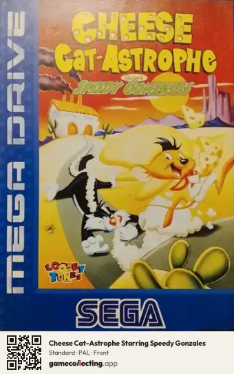 Cheese Cat-Astrophe Starring Speedy Gonzales Sega Mega Drive / Genesis, PAL box front