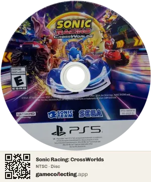 Sonic Racing: CrossWorlds PlayStation 5, NTSC disc