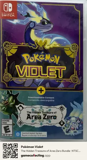 Pokémon Violet Nintendo Switch, NTSC box front