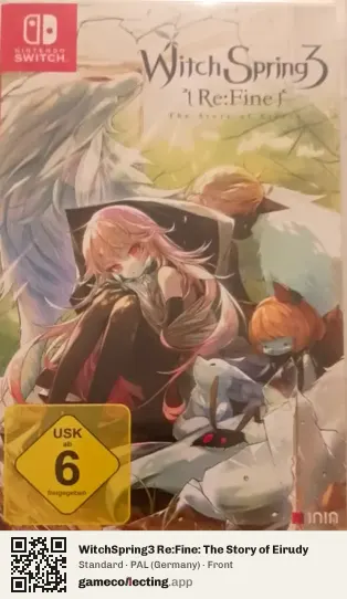 WitchSpring3 Re:Fine: The Story of Eirudy Nintendo Switch, Germany box front