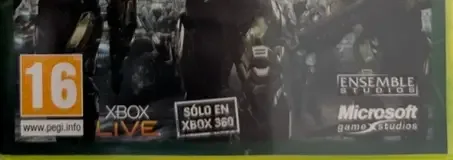 Halo Wars, the PEGI square on its front
