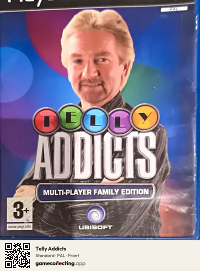 Telly Addicts PlayStation 2, PAL box front