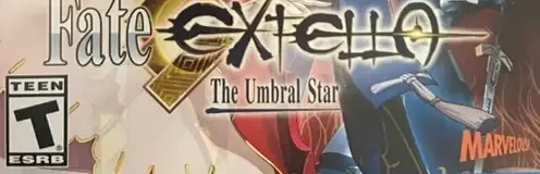 Fate/Extella: The Umbral Star, the ESRB box on its front
