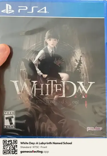 White Day: A Labyrinth Named School PlayStation 4, NTSC box front