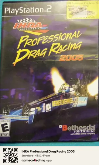 IHRA Professional Drag Racing 2005 PlayStation 2, NTSC box front