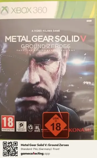 Metal Gear Solid V: Ground Zeroes Xbox 360, Germany box front