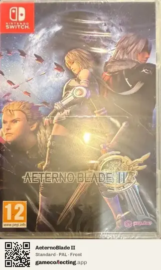 AeternoBlade II Nintendo Switch, PAL box front