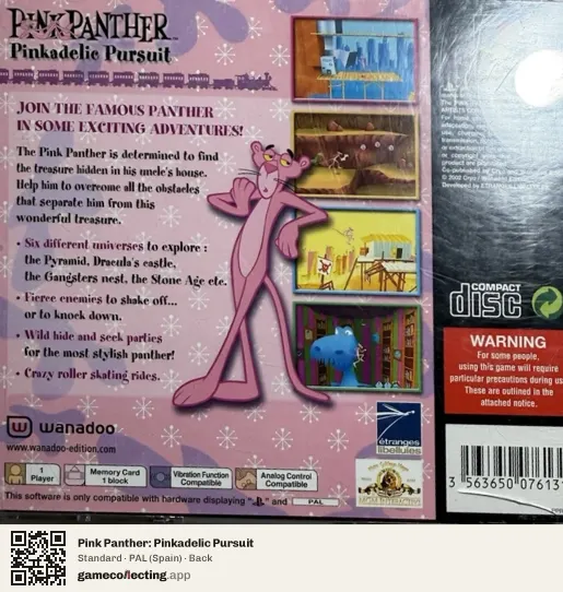 Pink Panther: Pinkadelic Pursuit PlayStation, Spain box back