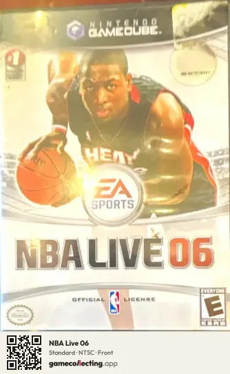 NBA Live 06 Nintendo GameCube, NTSC box front