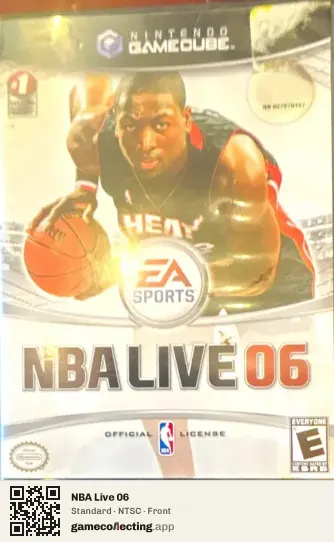 NBA Live 06 Nintendo GameCube, NTSC box front