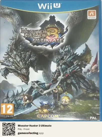 Monster Hunter 3 Ultimate Nintendo Wii U, PAL box front