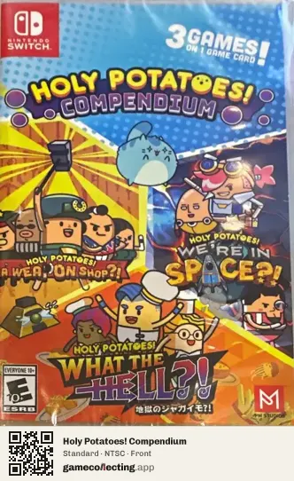 Holy Potatoes! Compendium Nintendo Switch, NTSC box front