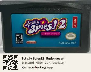 Totally Spies! 2: Undercover Game Boy Advance, NTSC cartridge label