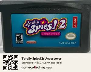 Totally Spies! 2: Undercover Game Boy Advance, NTSC cartridge label