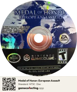Medal of Honor: European Assault Nintendo GameCube, NTSC disc