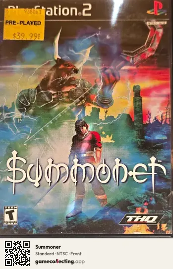 Summoner PlayStation 2, NTSC box front