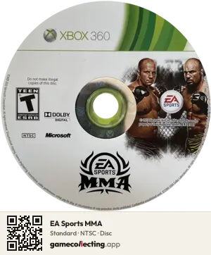 EA Sports MMA Xbox 360, NTSC disc