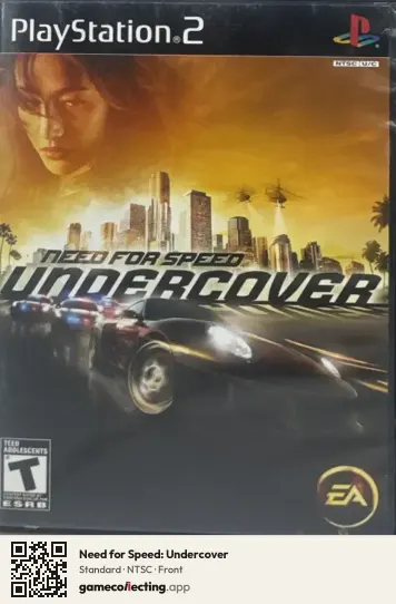 Need for Speed: Undercover PlayStation 2, NTSC box front
