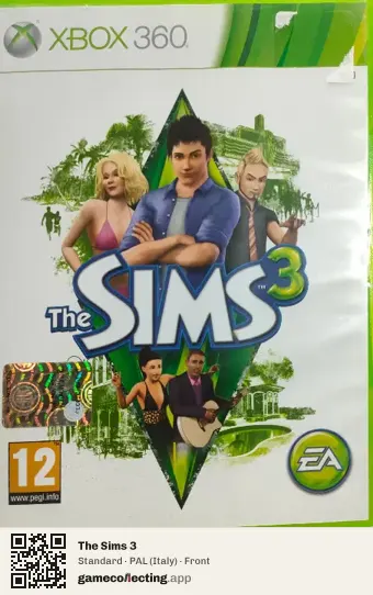 The Sims 3 Xbox 360, Italy box front